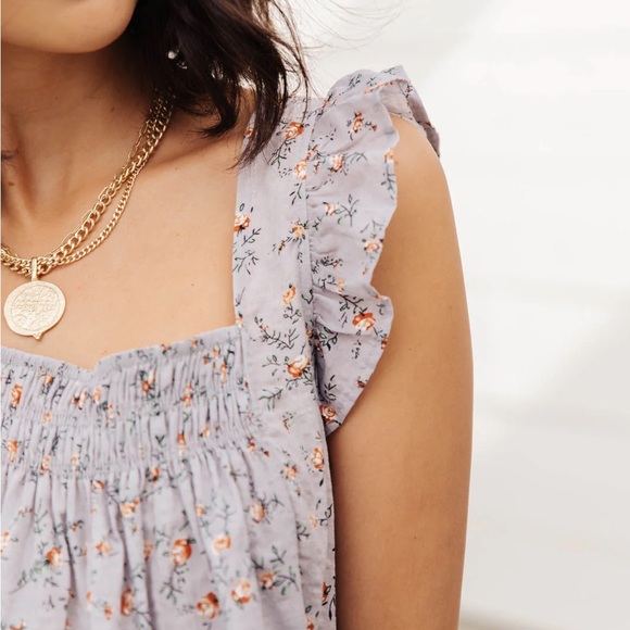 TREVI TANK IN LAVENDER BLUE - Picture 3 of 9